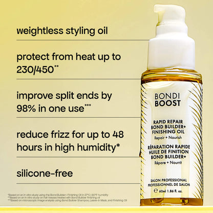 Pre-orden: BondiBoost | Infrared Heated Long Barrel Round Brush and Rapid Repair Bond Builder+ Hair Oil Gift Set