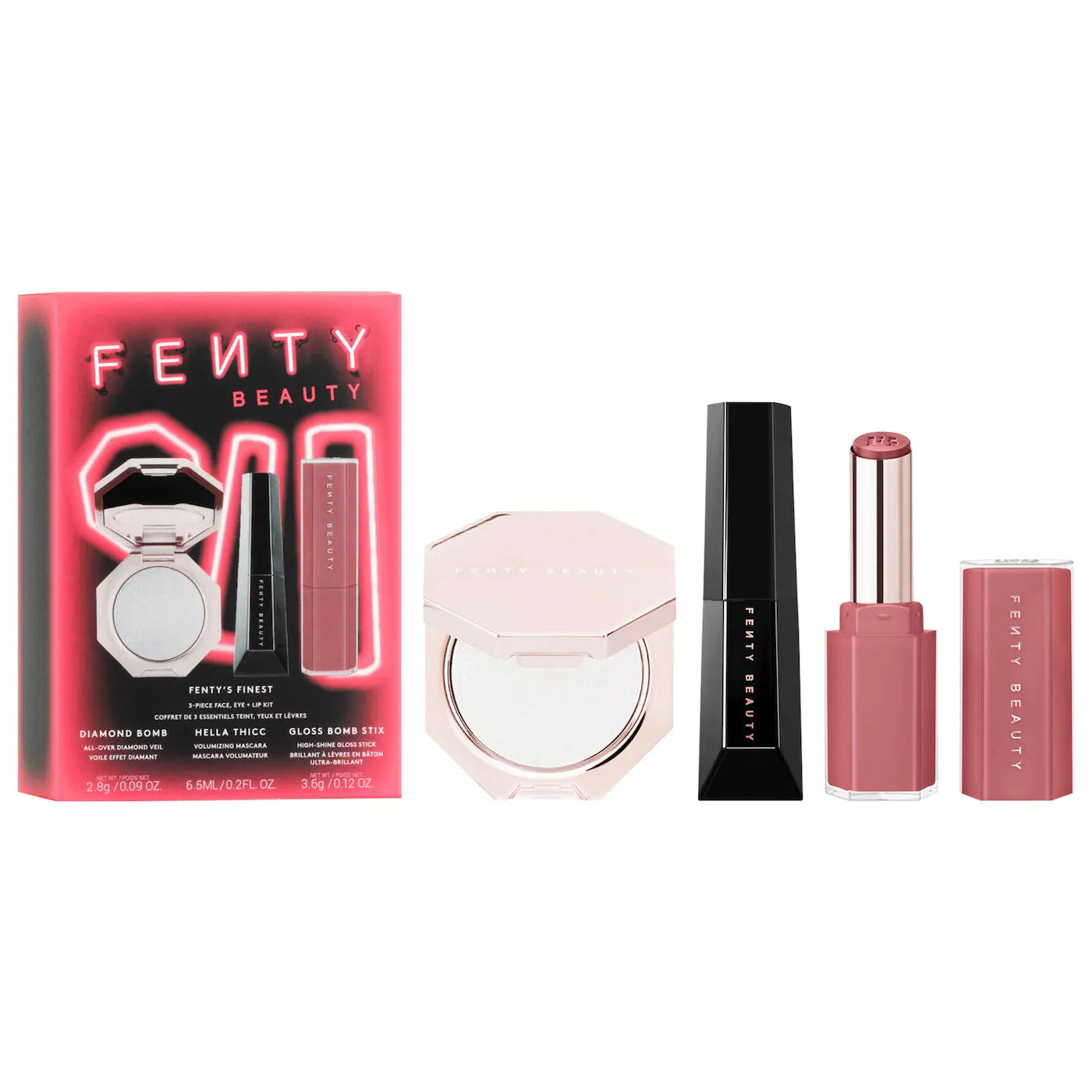 Pre-orden:  Fenty Beauty by Rihanna | Fenty's Finest 3-Piece Face, Eye + Lip Kit