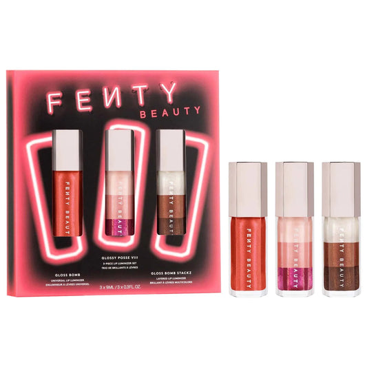 Pre-orden: Fenty Beauty by Rihanna | Glossy Posse VIII 3-Piece Lip Luminizer Set
