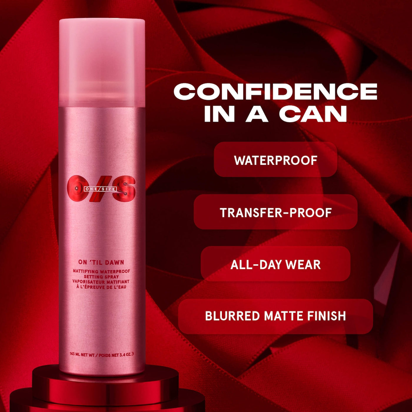 Pre-orden: ONE/SIZE by Patrick Starrr | On 'Til Dawn Mattifying Waterproof Setting Spray Big & Bitty Duo
