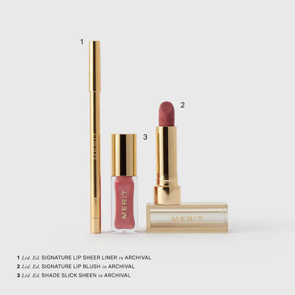 Pre-orden: MERIT | The Archival Lip Essentials Gift Set