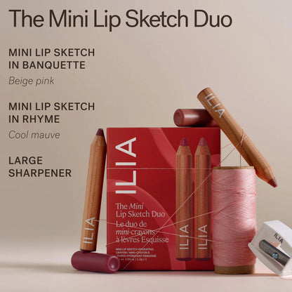 Pre-orden:  ILIA | Mini Lip Sketch Duo - Lipstick + Lip Liner Gift Set