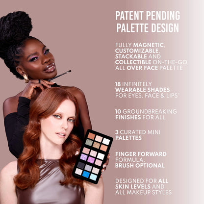 Pre-orden: Danessa Myricks Beauty | LIGHTWORK VII The Freedom Makeup Palette: Magnetic, Customizable, Stackable Palette with Illuminating Pigments for Eyes, Face & Lips