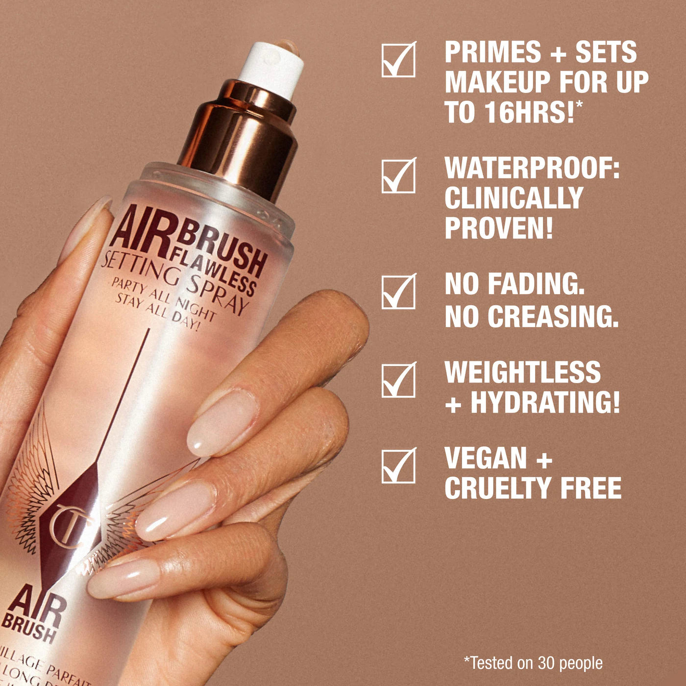 Pre-orden:Charlotte Tilbury  Mini Airbrush Flawless Setting Spray Duo Gift Set