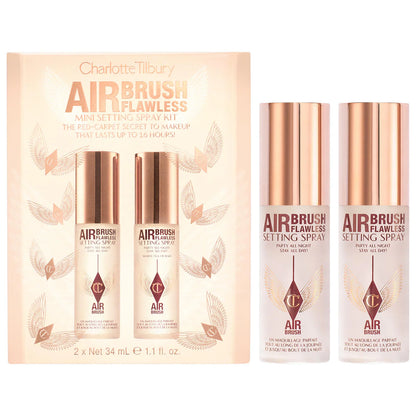 Pre-orden:Charlotte Tilbury  Mini Airbrush Flawless Setting Spray Duo Gift Set