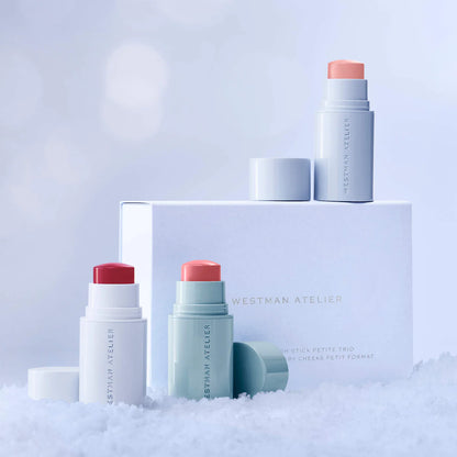 Pre-orden: Westman Atelier | Mini Baby Cheeks Lip + Cheek Cream Blush Stick Trio Gift Set