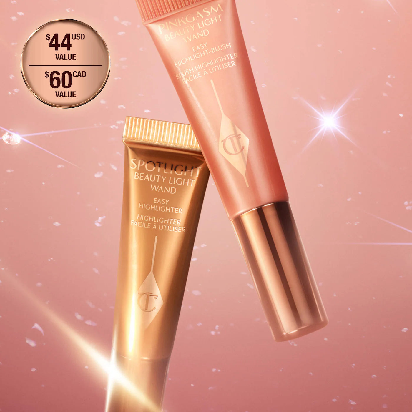 Pre-orden:  Charlotte Tilbury | Mini Hollywood Superstar Beauty Highlighter Wand Duo Gift Set