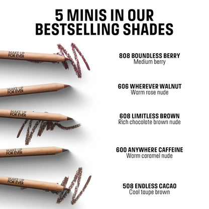 Pre-orden: MAKE UP FOR EVER | Mini Artist Color Lip Pencils Set