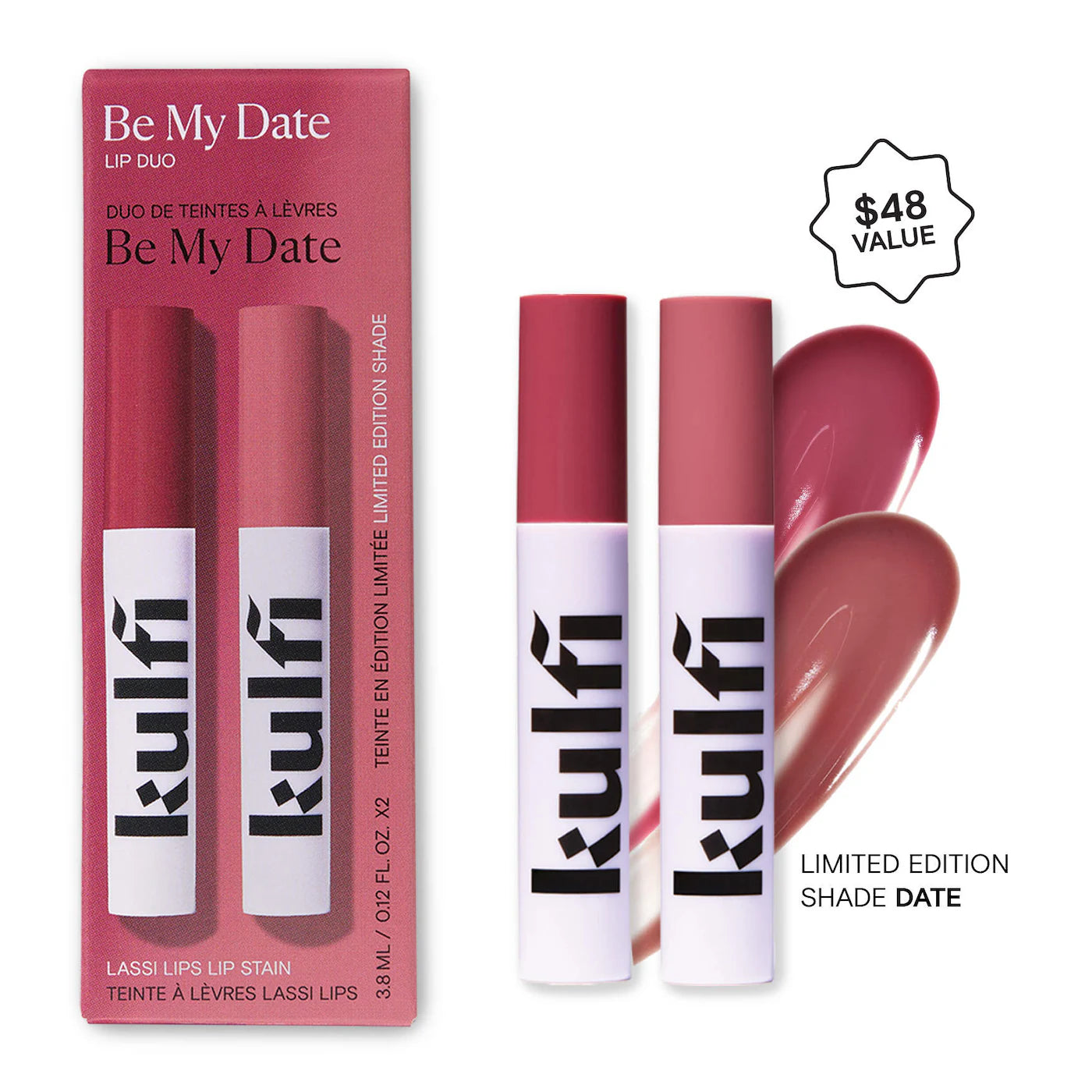 Pre-orden: Kulfi | Be My Date Lassi Lips Staining Lip Oil Duo Set