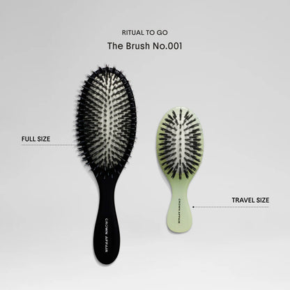 Pre-orden: Crown Affair | The Mini Dual-Bristle Boar Hair Brush No. 001 for All Hair Textures