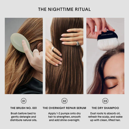 Pre-orden: Crown Affair | The Mini Dual-Bristle Boar Hair Brush No. 001 for All Hair Textures