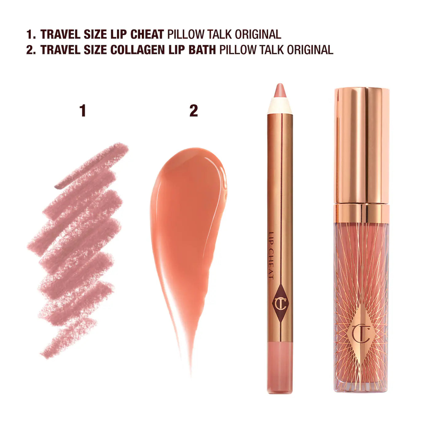 Pre-orden: Charlotte Tilbury | Mini Pillow Talk Glossy Lip Duos