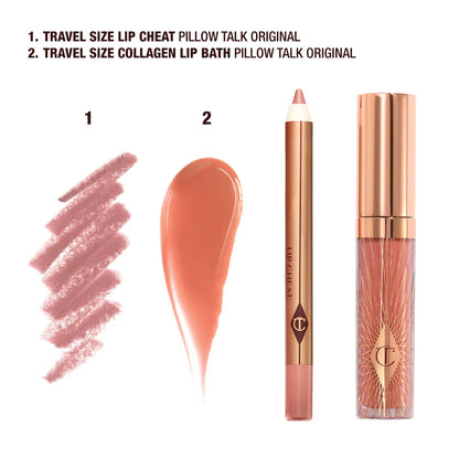 Pre-orden: Charlotte Tilbury | Mini Pillow Talk Glossy Lip Duos