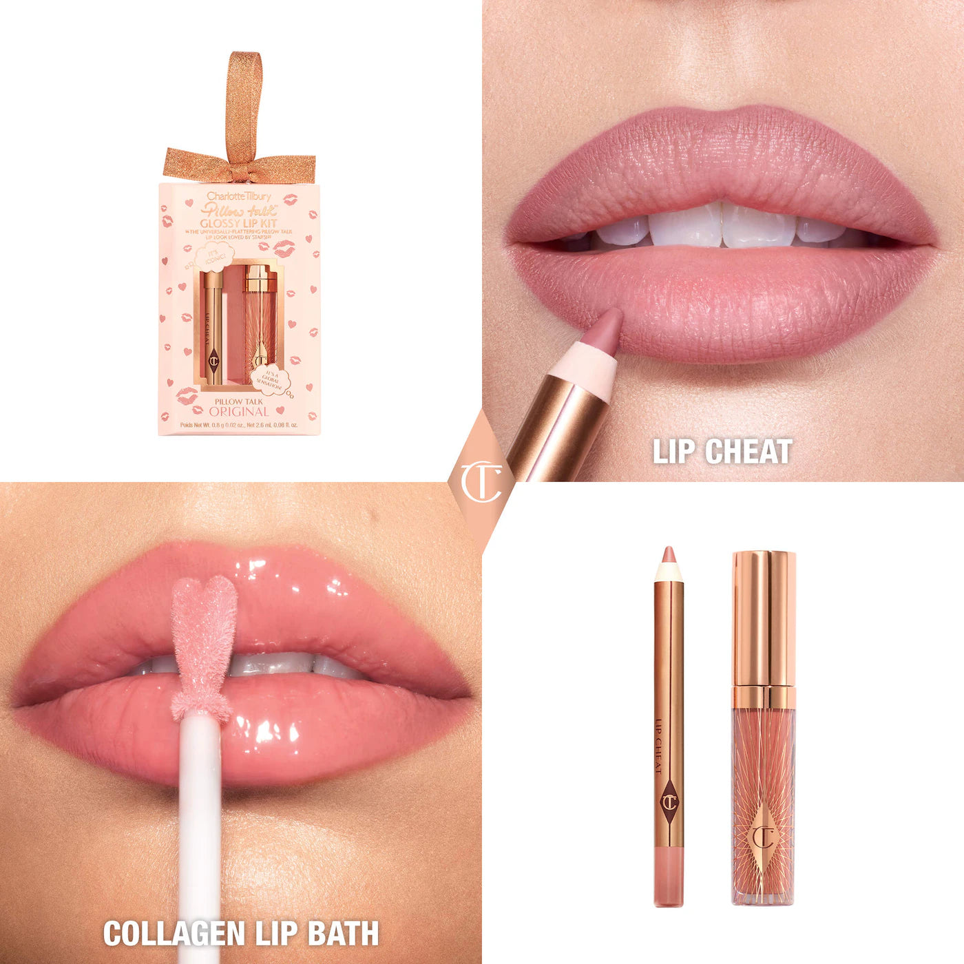 Pre-orden: Charlotte Tilbury | Mini Pillow Talk Glossy Lip Duos