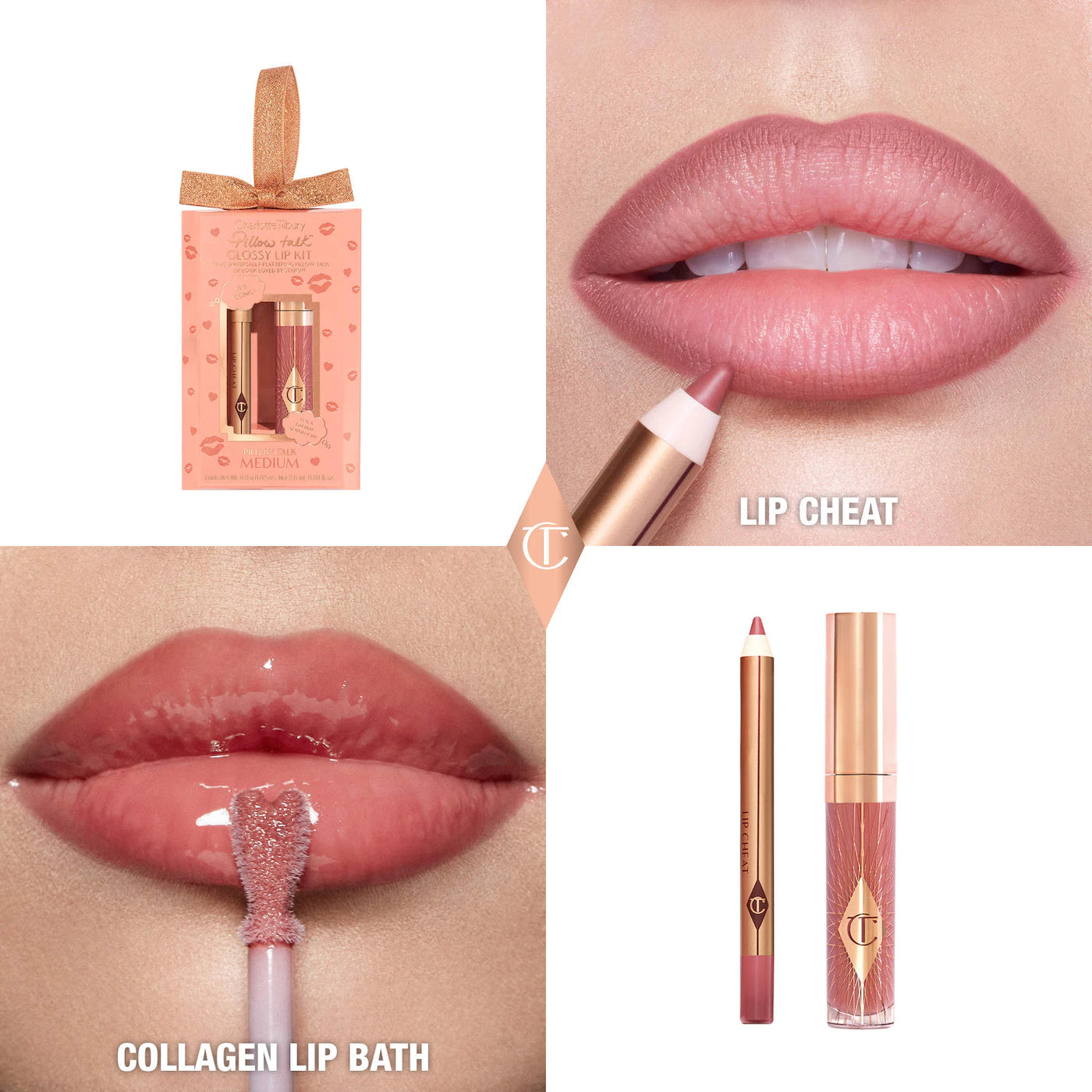 Pre-orden: Charlotte Tilbury | Mini Pillow Talk Glossy Lip Duos