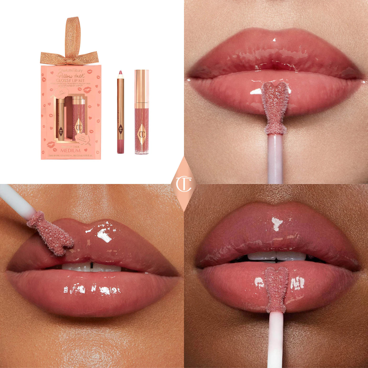 Pre-orden: Charlotte Tilbury | Mini Pillow Talk Glossy Lip Duos