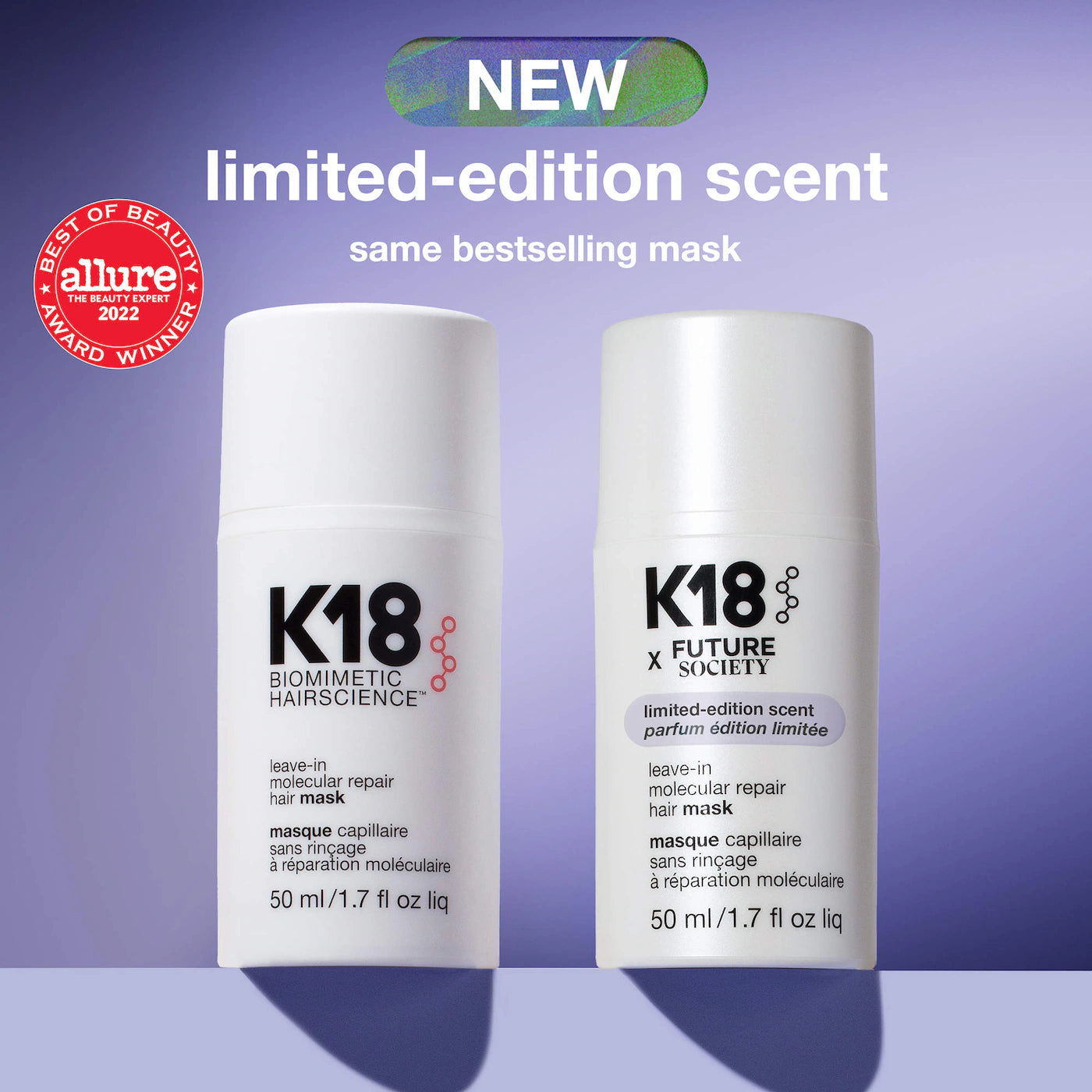Pre-orden: K18 Biomimetic Hairscience | Leave-In Molecular Repair Hair Mask (Edición limitada)