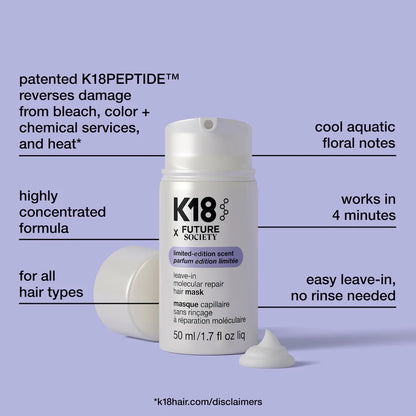 Pre-orden: K18 Biomimetic Hairscience | Leave-In Molecular Repair Hair Mask (Edición limitada)