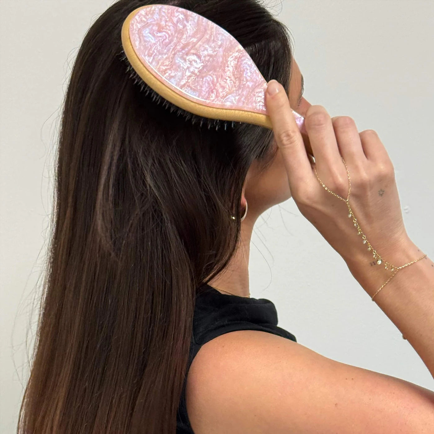 Pre-orden: Emi Jay | Flat Hair Brush in Pink Sugar