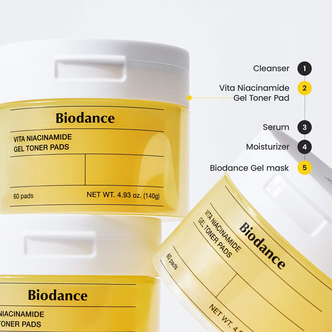 Pre-orden: Biodance | Vita Niacinamide Gel Toner Pads