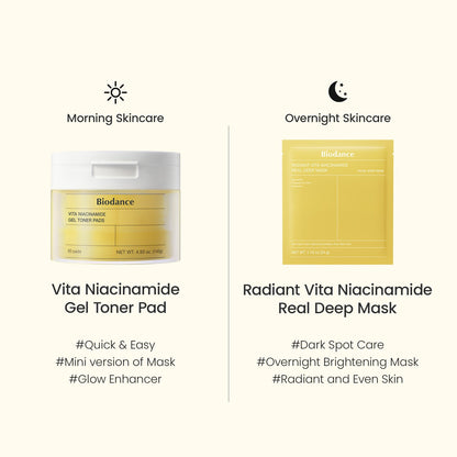 Pre-orden: Biodance | Vita Niacinamide Gel Toner Pads