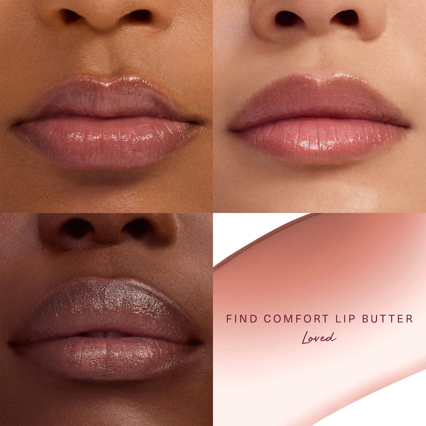 Rare Beauty | Find Comfort Lip Butter Balm + Overnight Mask with Hyaluronic Acid Butter (Bálsamo Labial Mantequilla Hidratante y Mascarilla Nocturna con Ácido Hialurónico) | Pre-orden