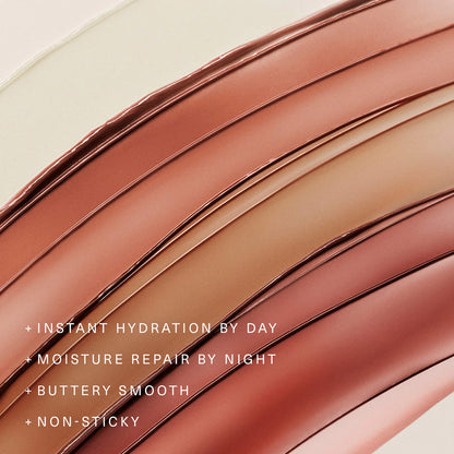 Rare Beauty | Find Comfort Lip Butter Balm + Overnight Mask with Hyaluronic Acid Butter (Bálsamo Labial Mantequilla Hidratante y Mascarilla Nocturna con Ácido Hialurónico) | Pre-orden