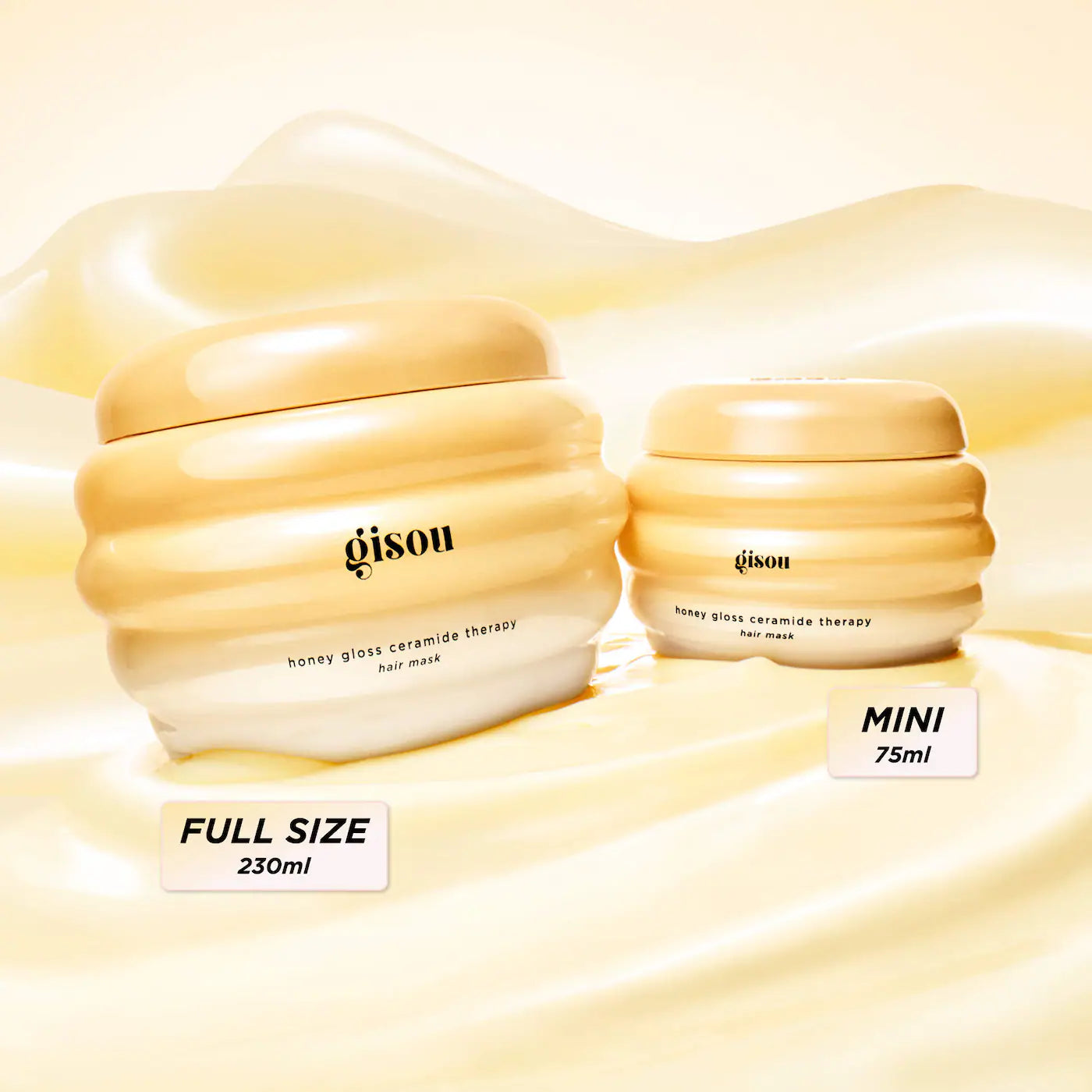 Pre-orden: Gisou | Honey Gloss Ceramide Therapy Hydrating Hair Mask Duo