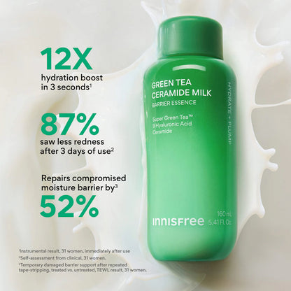 innisfree | Green Tea Ceramide Milk Toner for Hydration & Barrier Repair | Pre-orden