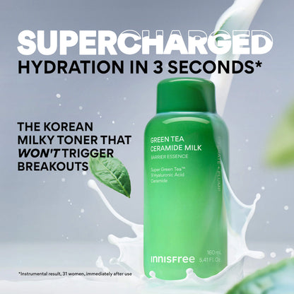 innisfree | Green Tea Ceramide Milk Toner for Hydration & Barrier Repair | Pre-orden