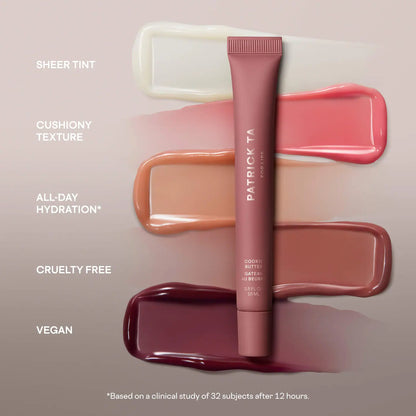 PATRICK TA | Major Moisture Smoothing and Hydrating Tinted Lip Balm with Vitamin E (Bálsamo Labial con Color Hidratante con Vitamina E) | Pre-orden