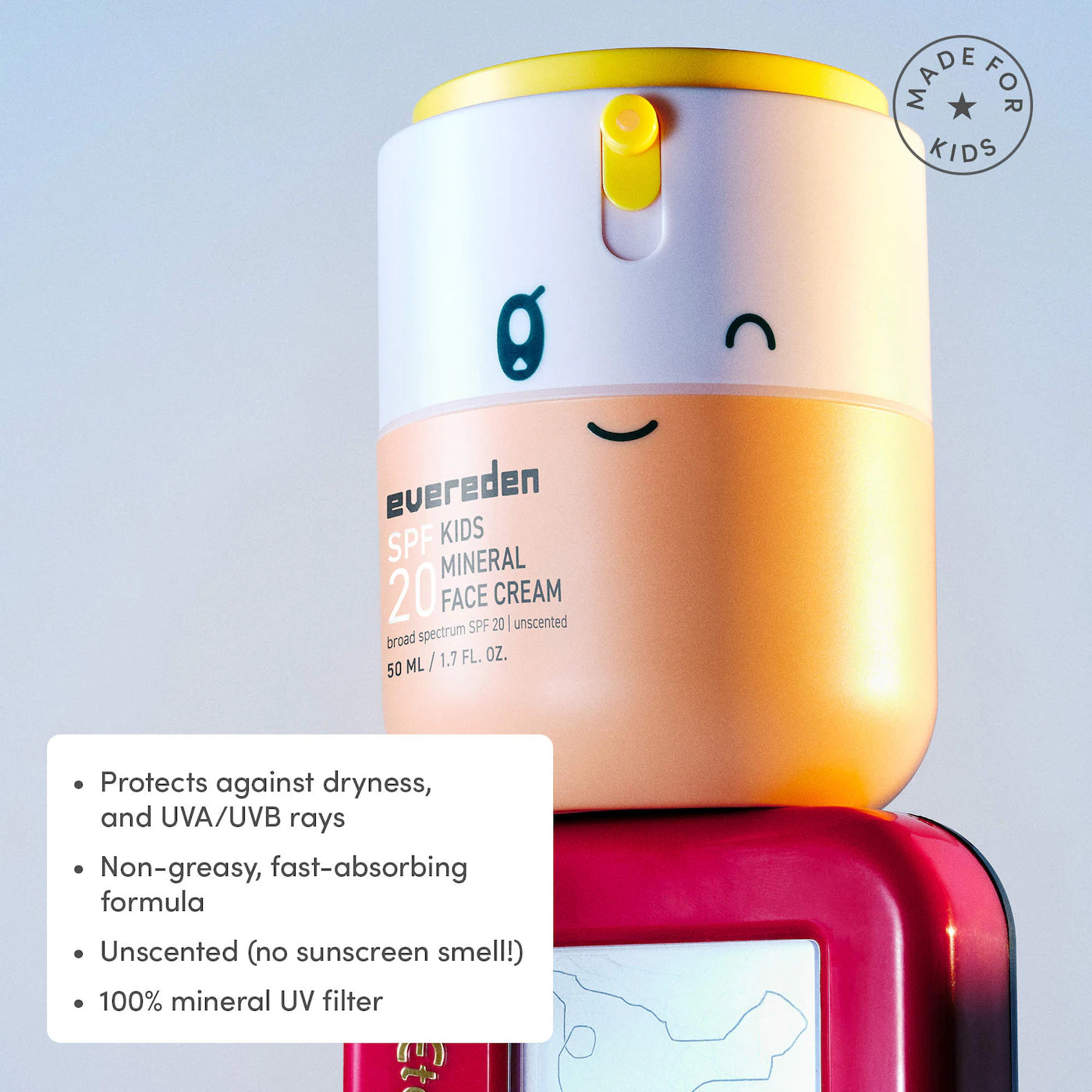 Evereden | Kids 2-in-1 Mineral Face Cream & Sunscreen SPF20 (Crema Facial Mineral 2 en 1 para Niños con Protector Solar SPF 20) | Pre-orden