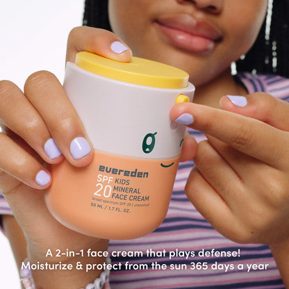 Evereden | Kids 2-in-1 Mineral Face Cream & Sunscreen SPF20 (Crema Facial Mineral 2 en 1 para Niños con Protector Solar SPF 20) | Pre-orden