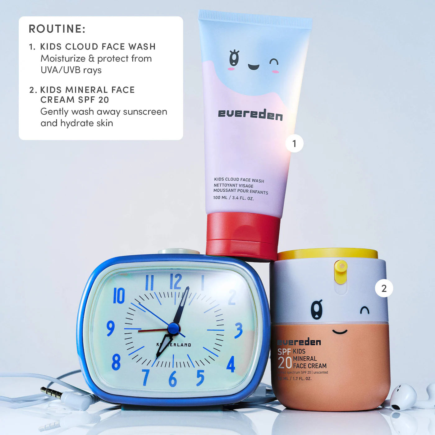 Evereden | Kids 2-in-1 Mineral Face Cream & Sunscreen SPF20 (Crema Facial Mineral 2 en 1 para Niños con Protector Solar SPF 20) | Pre-orden