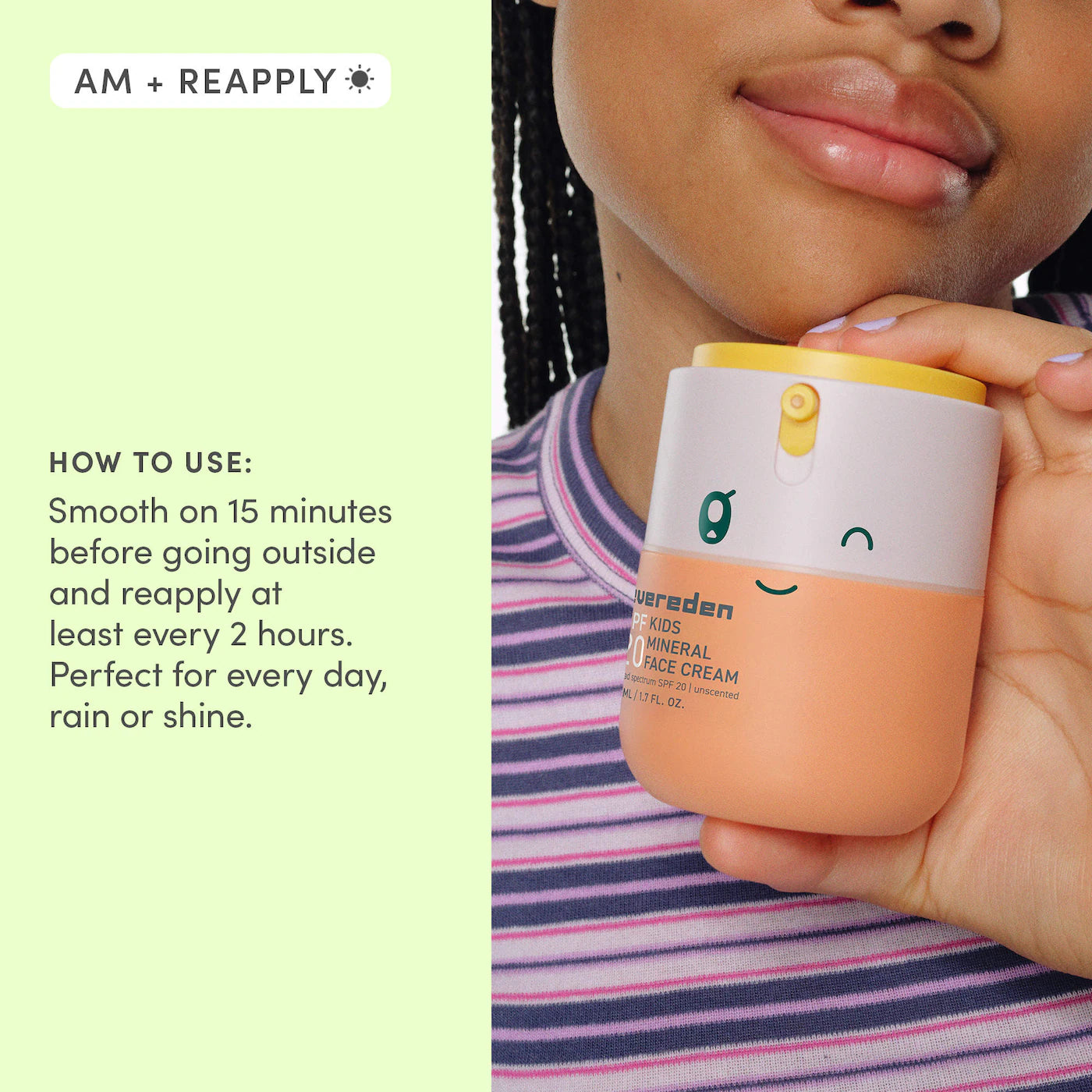 Evereden | Kids 2-in-1 Mineral Face Cream & Sunscreen SPF20 (Crema Facial Mineral 2 en 1 para Niños con Protector Solar SPF 20) | Pre-orden