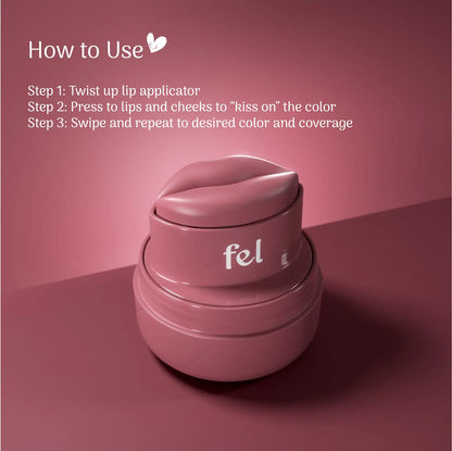 fel beauty | Kissylips™ Hydrating High Shine Lip and Cheek Balm (Bálsamo Hidratante para Labios y Mejillas de Alto Brillo) | Pre-orden