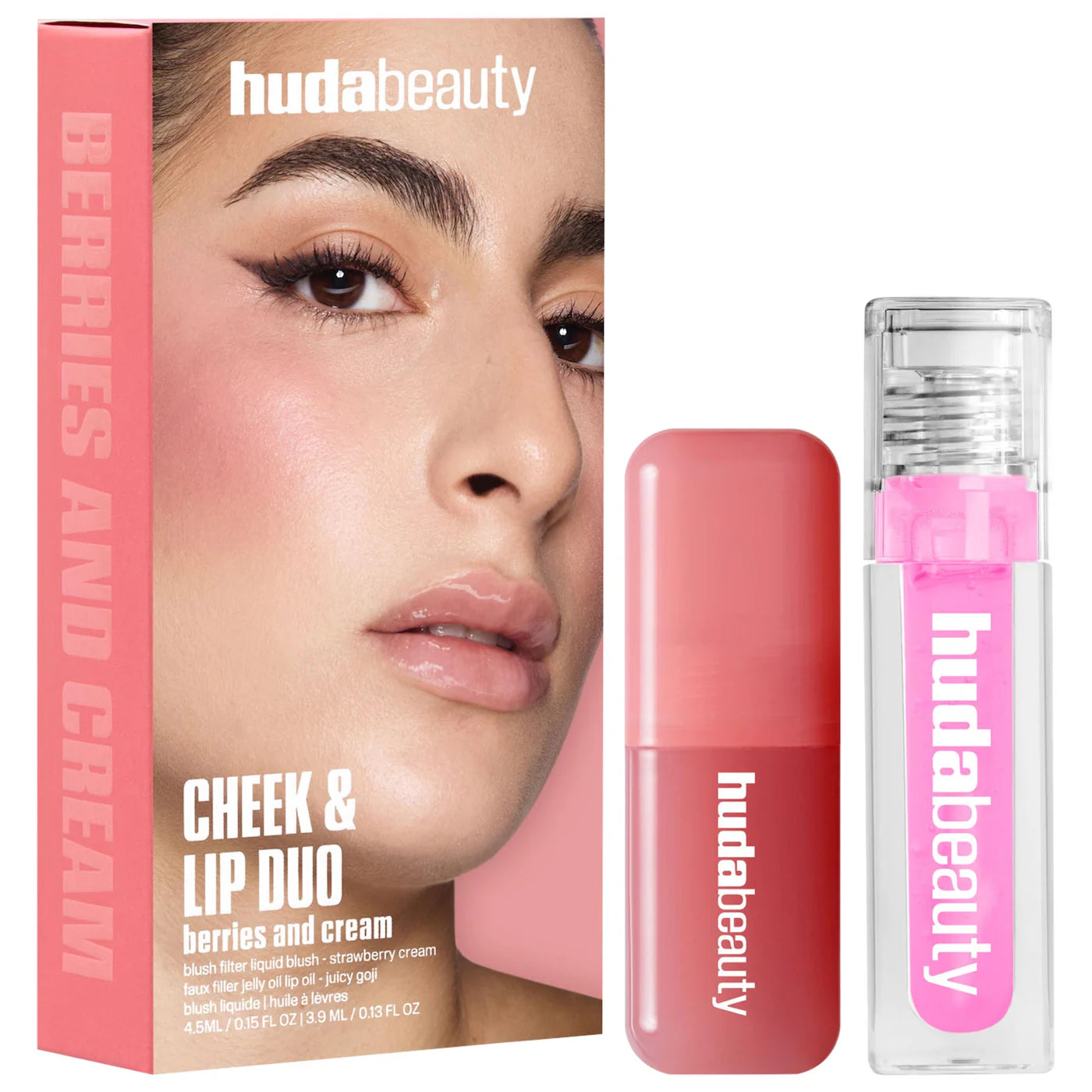 HUDA BEAUTY | Berries and Cream Cheek and Lip Duo (Dúo para Mejillas y Labios) | Pre-orden