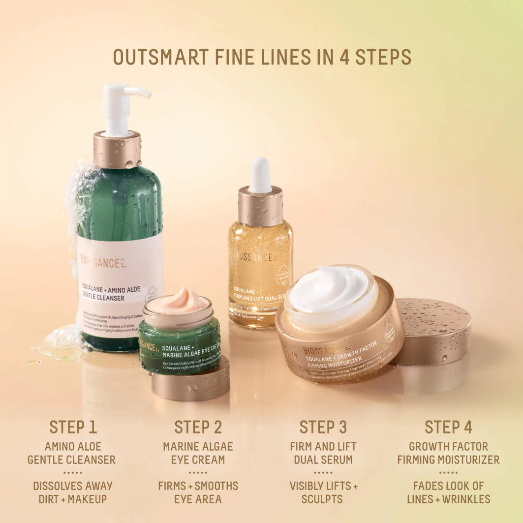 Biossance | Growth Factor Firming Anti-Aging Moisturizer with Peptides, Collagen + Squalane (Crema Facial Reafirmante Antiedad con Péptidos, Colágeno y Escualano) | Pre-orden