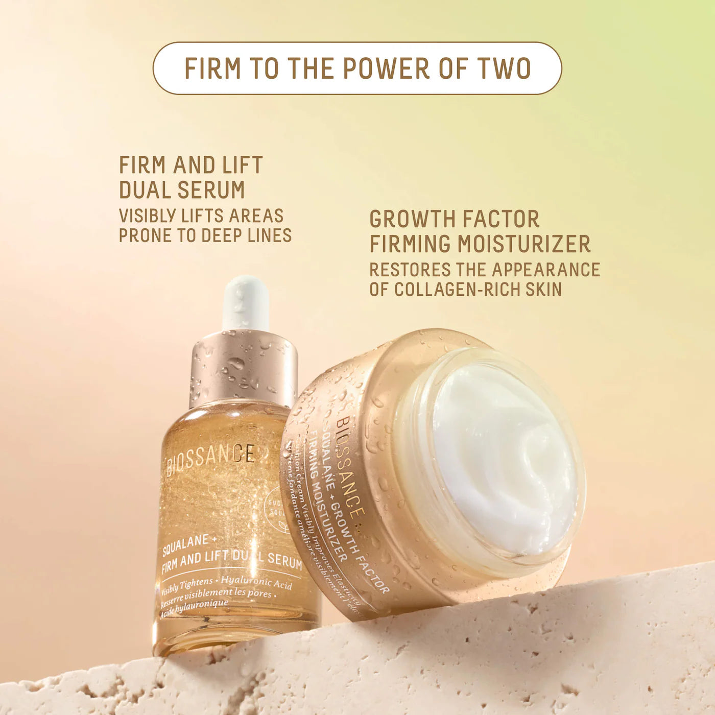 Biossance | Growth Factor Firming Anti-Aging Moisturizer with Peptides, Collagen + Squalane (Crema Facial Reafirmante Antiedad con Péptidos, Colágeno y Escualano) | Pre-orden