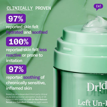 Dr. Idriss | Left Un-Red CalmBack Rich Face Moisturizer for Redness and Skin Barrier Health | Pre-orden