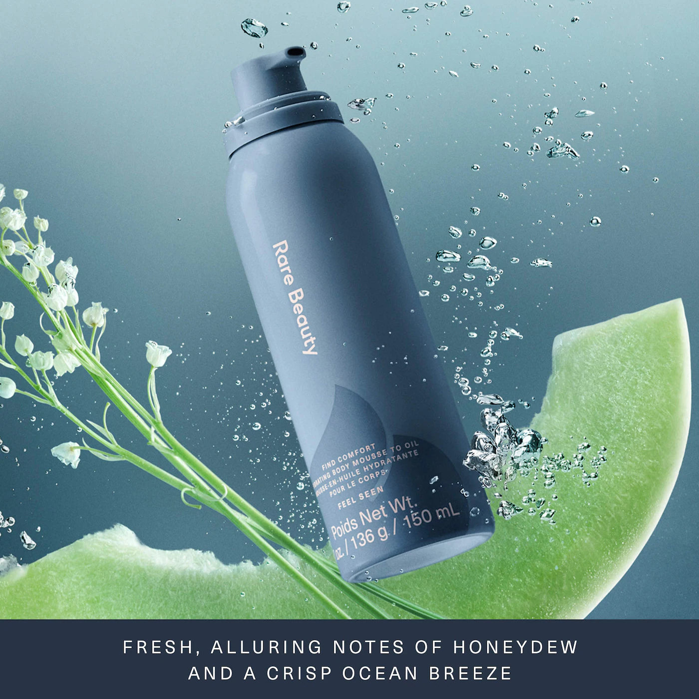 Rare Beauty | Find Comfort: Feel Seen Hydrating Body Mousse to Oil (Mousse Corporal Hidratante que se Transforma en Aceite) | Pre-orden