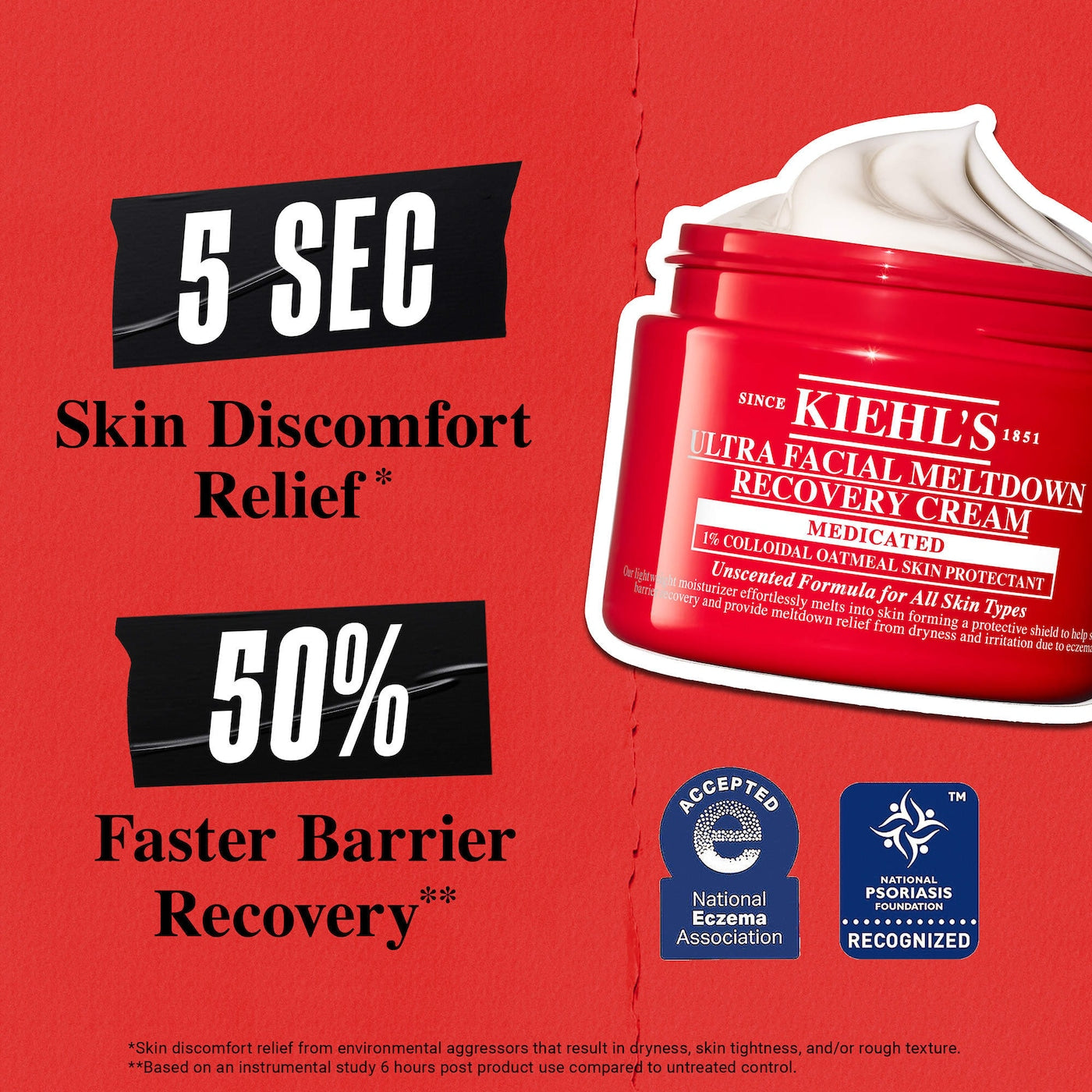 Kiehl's | Ultra Facial Meltdown Recovery Medicated Cream with Colloidal Oatmeal (Crema Facial Calmante y Reparadora con Avena Coloidal) | Pre-orden