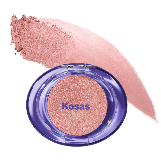 Kosas | Shiny Objects Wet Glisten Highlighter Powder for Face and Eyes (Iluminador en Polvo Húmedo para Rostro y Ojos con Acabado Glossy) | Pre-orden