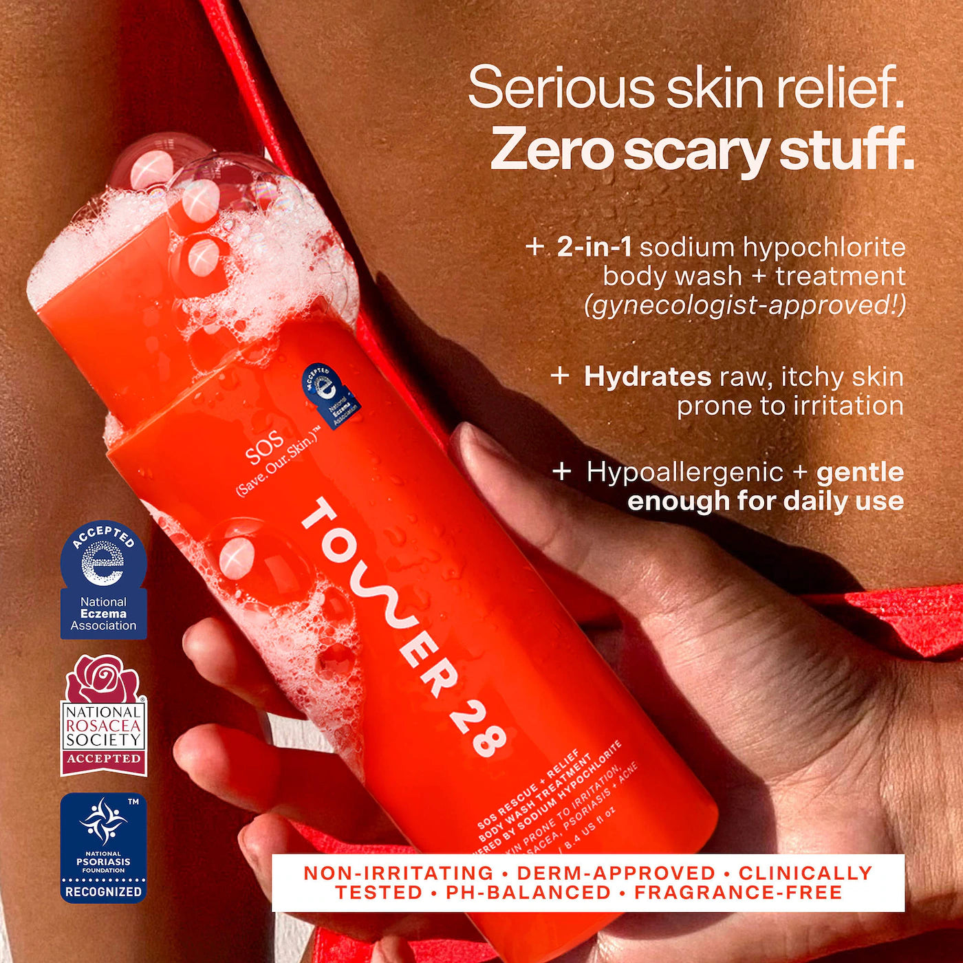 Tower 28 Beauty | SOS Rescue + Relief Body Wash Treatment (Gel de Limpieza Corporal Calmante)  | Pre-orden