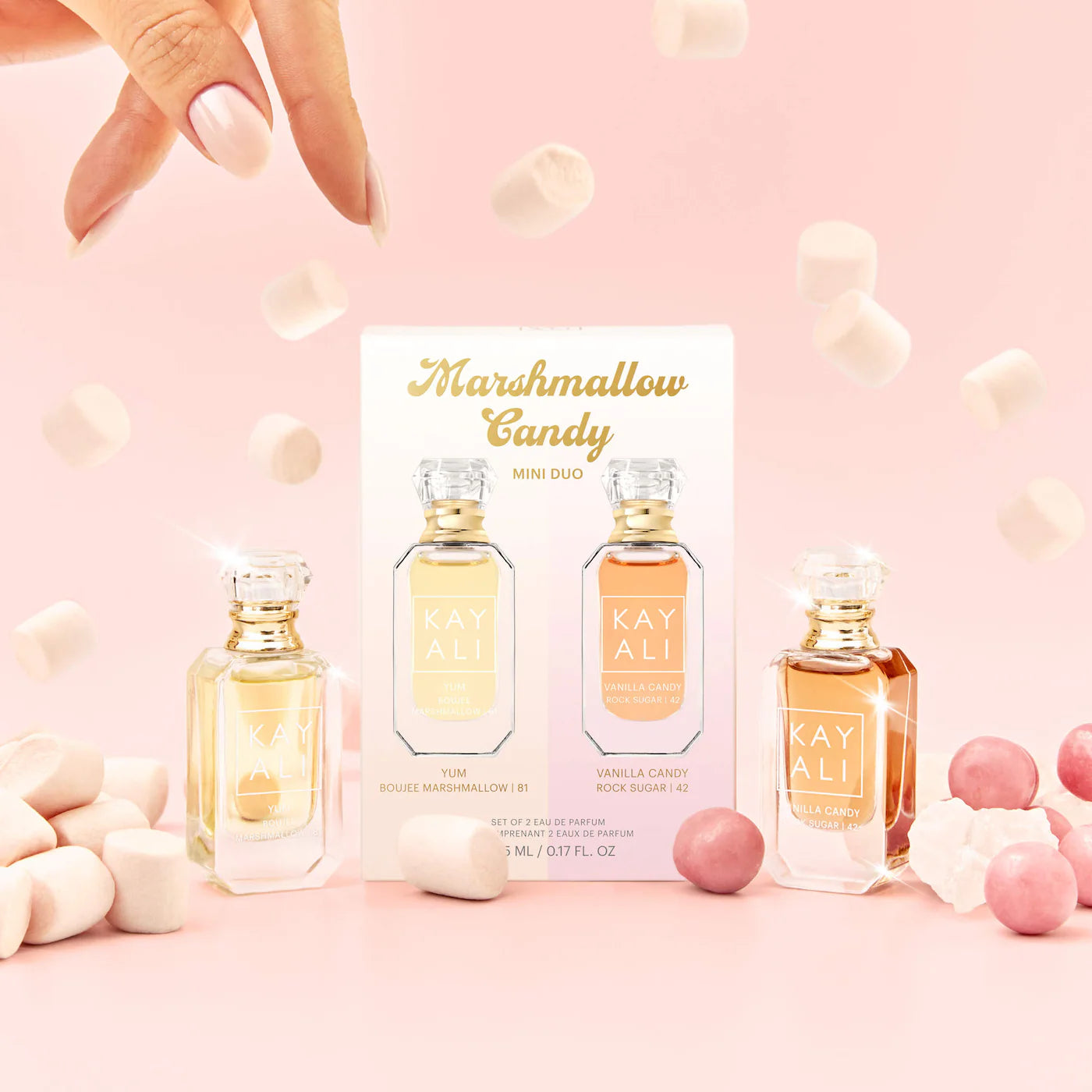 KAYALI | Marshmallow Candy Mini Duo Perfume Gift Set (Set de Perfumes Mini Marshmallow Candy – Dúo de Fragancias Dulces) | Pre-orden