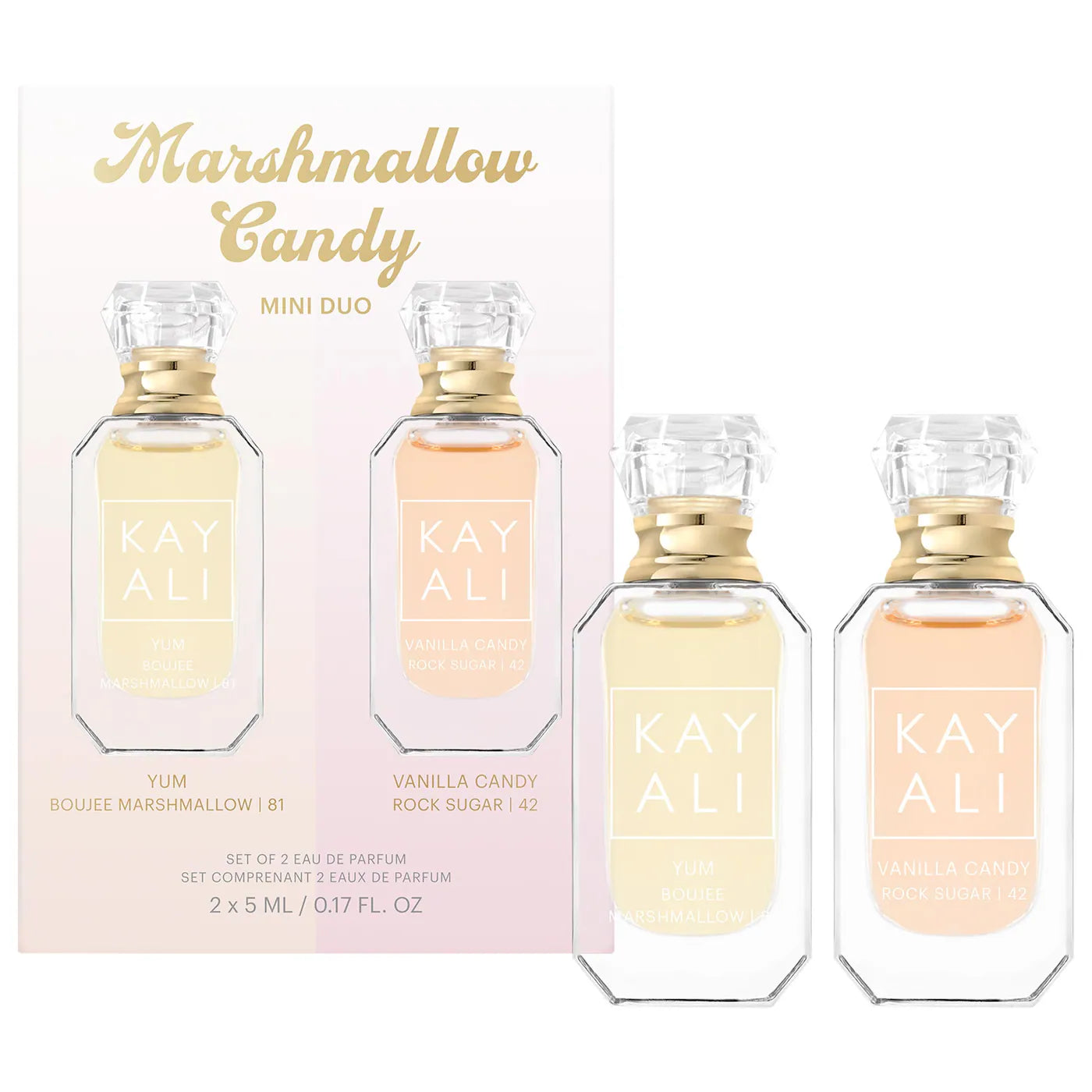 KAYALI | Marshmallow Candy Mini Duo Perfume Gift Set (Set de Perfumes Mini Marshmallow Candy – Dúo de Fragancias Dulces) | Pre-orden