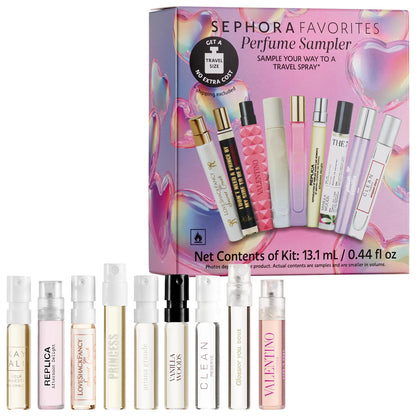 Sephora Favorites | Love at First Scent Travel Spray Sampler Set w/ Redeemable Voucher (Set de Perfumes en Spray de Viaje Love at First Scent) | Pre-orden