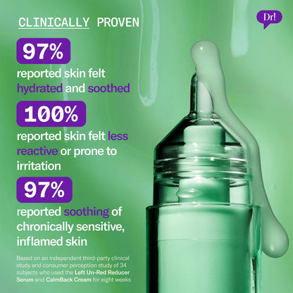 Dr. Idriss | Left Un-Red Reducer Face Serum for Redness and Blemish Prone Skin (Sérum Facial Calmante para Enrojecimiento y Piel Propensa a Imperfecciones) | Pre-orden