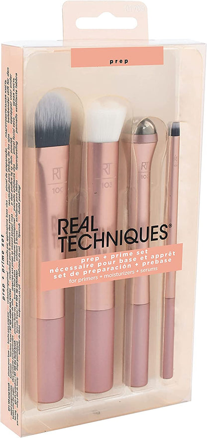 Real Techniques | Prep + Prime Set, Skincare Tool Set for Serums, Masks, & Primers