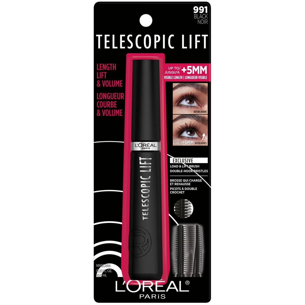 L'Oreal | Telescopic Lift Volumizing Mascara 36HR Wear | 991 Black